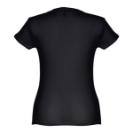 Günstiges tailliertes Damen-T-Shirt aus Baumwolle, 150 g/m2, THC Sofia farbe schwarz