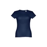 Günstiges tailliertes Damen-T-Shirt aus Baumwolle, 150 g/m2, THC Sofia farbe blau zweite Ansicht