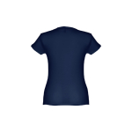 Günstiges tailliertes Damen-T-Shirt aus Baumwolle, 150 g/m2, THC Sofia farbe blau dritte Ansicht