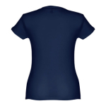 Günstiges tailliertes Damen-T-Shirt aus Baumwolle, 150 g/m2, THC Sofia farbe blau