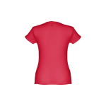 Günstiges tailliertes Damen-T-Shirt aus Baumwolle, 150 g/m2, THC Sofia farbe rot dritte Ansicht