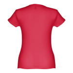 Günstiges tailliertes Damen-T-Shirt aus Baumwolle, 150 g/m2, THC Sofia farbe rot