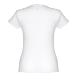 Günstiges tailliertes Damen-T-Shirt aus Baumwolle, 150 g/m2, THC Sofia farbe weiß