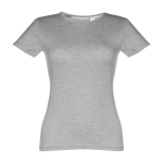 Günstiges tailliertes Damen-T-Shirt aus Baumwolle, 150 g/m2, THC Sofia farbe grau