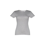 Günstiges tailliertes Damen-T-Shirt aus Baumwolle, 150 g/m2, THC Sofia farbe grau zweite Ansicht