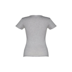 Günstiges tailliertes Damen-T-Shirt aus Baumwolle, 150 g/m2, THC Sofia farbe grau dritte Ansicht