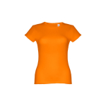 Günstiges tailliertes Damen-T-Shirt aus Baumwolle, 150 g/m2, THC Sofia farbe orange zweite Ansicht