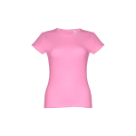 Günstiges tailliertes Damen-T-Shirt aus Baumwolle, 150 g/m2, THC Sofia farbe rosa zweite Ansicht