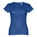 Günstiges tailliertes Damen-T-Shirt aus Baumwolle, 150 g/m2, THC Sofia farbe köngisblau