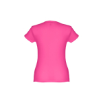 Günstiges tailliertes Damen-T-Shirt aus Baumwolle, 150 g/m2, THC Sofia farbe pink dritte Ansicht