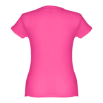 Günstiges tailliertes Damen-T-Shirt aus Baumwolle, 150 g/m2, THC Sofia farbe pink