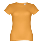 Günstiges tailliertes Damen-T-Shirt aus Baumwolle, 150 g/m2, THC Sofia farbe dunkelgelb