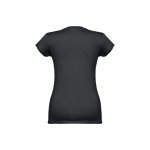 Tailliertes Damen-T-Shirt mit V-Ausschnitt, 150 g/m2, THC Athens farbe schwarz dritte Ansicht