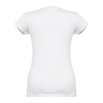 Tailliertes Damen-T-Shirt mit V-Ausschnitt, 150 g/m2, THC Athens farbe weiß