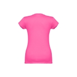 Tailliertes Damen-T-Shirt mit V-Ausschnitt, 150 g/m2, THC Athens farbe pink dritte Ansicht