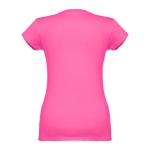 Tailliertes Damen-T-Shirt mit V-Ausschnitt, 150 g/m2, THC Athens farbe pink