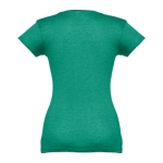 Tailliertes Damen-T-Shirt mit V-Ausschnitt, 150 g/m2, THC Athens farbe grün mamoriert