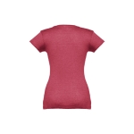 Tailliertes Damen-T-Shirt mit V-Ausschnitt, 150 g/m2, THC Athens farbe marmorrot dritte Ansicht