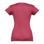 Tailliertes Damen-T-Shirt mit V-Ausschnitt, 150 g/m2, THC Athens farbe marmorrot