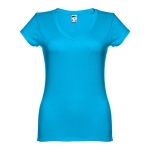 Tailliertes Damen-T-Shirt mit V-Ausschnitt, 150 g/m2, THC Athens