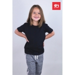 Günstiges Kinder-T-Shirt bedrucken aus Baumwolle, 150 g/m2, THC Quito farbe schwarz Stimmungsbild