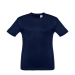 Günstiges Kinder-T-Shirt bedrucken aus Baumwolle, 150 g/m2, THC Quito farbe blau