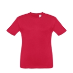 Günstiges Kinder-T-Shirt bedrucken aus Baumwolle, 150 g/m2, THC Quito farbe rot