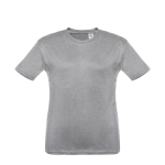 Günstiges Kinder-T-Shirt bedrucken aus Baumwolle, 150 g/m2, THC Quito farbe grau