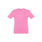 Günstiges Kinder-T-Shirt bedrucken aus Baumwolle, 150 g/m2, THC Quito farbe rosa zweite Ansicht