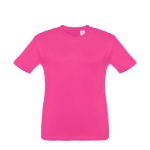 Günstiges Kinder-T-Shirt bedrucken aus Baumwolle, 150 g/m2, THC Quito farbe pink