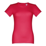 Tailliertes Damen-T-Shirt aus Baumwolle, 190 g/m2, THC Ankara farbe rot