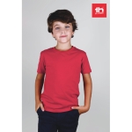 T-Shirt für Kinder aus Baumwolle, 190 g/m2, THC Ankara Kids WH farbe rot Stimmungsbild