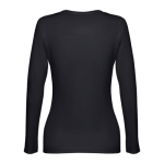 Langärmeliges Damen-T-Shirts aus Baumwolle, 150 g/m2, THC Bukarest farbe schwarz