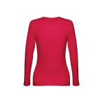 Langärmeliges Damen-T-Shirts aus Baumwolle, 150 g/m2, THC Bukarest farbe rot dritte Ansicht