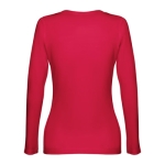 Langärmeliges Damen-T-Shirts aus Baumwolle, 150 g/m2, THC Bukarest farbe rot