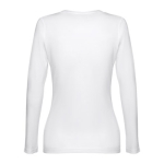 Langärmeliges Damen-T-Shirts aus Baumwolle, 150 g/m2, THC Bukarest farbe weiß