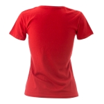 Damen-T-Shirts mit Logo aus Baumwolle, 150 g/m2, Keya farbe rot