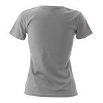 Damen-T-Shirts mit Logo aus Baumwolle, 150 g/m2, Keya farbe grau