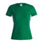 Damen-T-Shirts mit Logo aus Baumwolle, 150 g/m2, Keya farbe grün