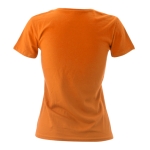 Damen-T-Shirts mit Logo aus Baumwolle, 150 g/m2, Keya farbe orange