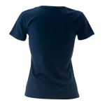 Damen-T-Shirts mit Logo aus Baumwolle, 150 g/m2, Keya farbe dunkelblau