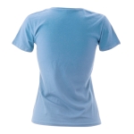 Damen-T-Shirts mit Logo aus Baumwolle, 150 g/m2, Keya farbe hellblau