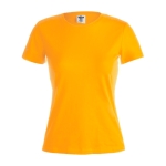 Damen-T-Shirts mit Logo aus Baumwolle, 150 g/m2, Keya farbe gold