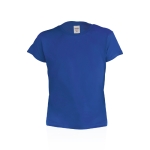 Sehr preiswertes Kinder-T-Shirt aus Baumwolle, 135 g/m2 farbe blau erste Ansicht