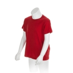 Sehr preiswertes Kinder-T-Shirt aus Baumwolle, 135 g/m2 farbe rot zweite Ansicht