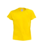 Sehr preiswertes Kinder-T-Shirt aus Baumwolle, 135 g/m2 farbe gelb