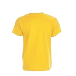 Sehr preiswertes Kinder-T-Shirt aus Baumwolle, 135 g/m2 farbe gelb