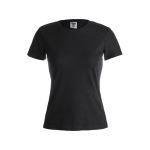 T-Shirts als Werbemittel für Damen aus 100 % Baumwolle, 180 g/m2, Keya farbe schwarz erste Ansicht