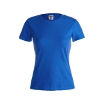 T-Shirts als Werbemittel für Damen aus 100 % Baumwolle, 180 g/m2, Keya farbe blau erste Ansicht