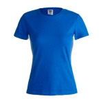 T-Shirts als Werbemittel für Damen aus 100 % Baumwolle, 180 g/m2, Keya farbe blau